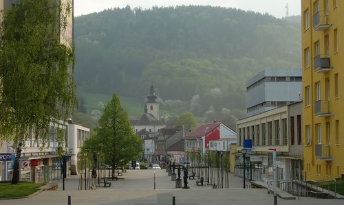 The town centre of Blansko, Czechia (Copyright © 2017 Hendrik Böttger / runinternational.eu)